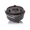 Petromax Cast Iron Dutch Oven for Cooking or Baking Outdoors Over a Campfire or in the Home Kitchen, Pre-Seasoned Cookware Conducts Heat Evenly, 3 Legs